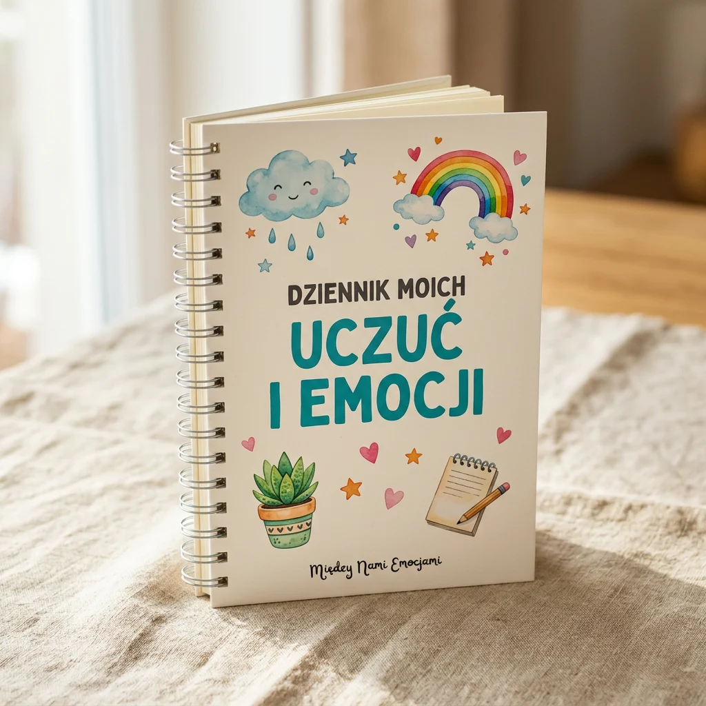 Dziennik moich uczuć i emocji — zeszyt dla dzieci na spirali